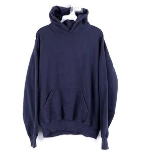 90s Streetwear Mens Medium Hooded Sweatshirt Black